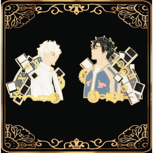 Anime Time Agent Trend Brooch Cosplay Accessories Cheng Xiaoshi Luguang Metal Badge Fashion Mens Backpack Jacket Ornaments