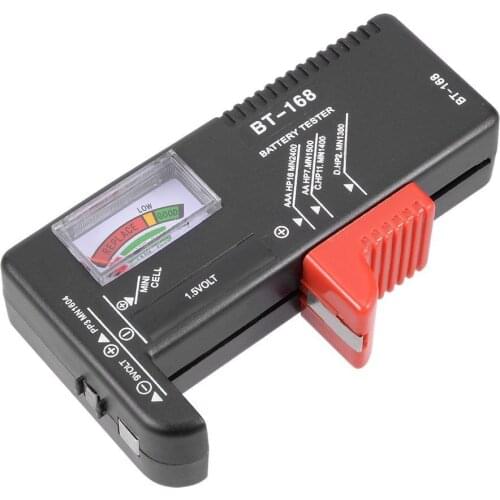 GTBL BT168 Universal Battery Checker Tester for AA AAA C D 9V 1.5V Button Cell Batteries