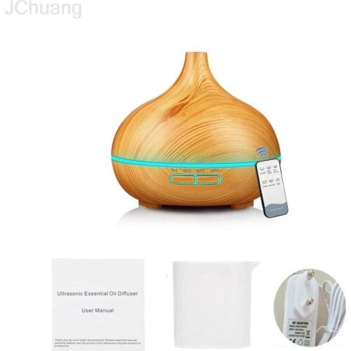 550ml Remote Control Aroma Air Humidifier Essential Oil Diffuser Aromatherapy Electric Ultrasonic Cool Mist Maker Aroma Lamp