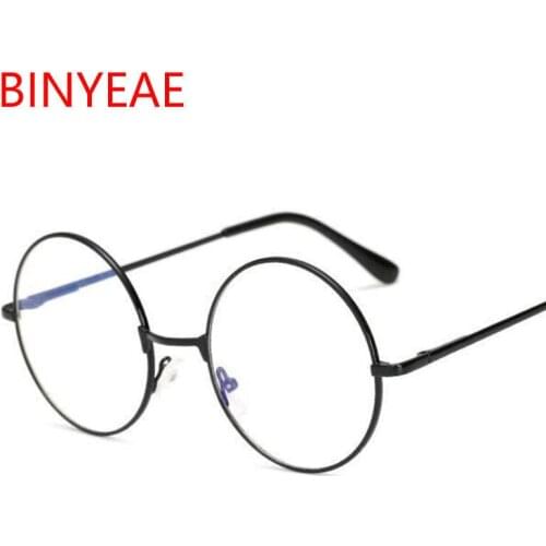 Womens Round Transparent Glasses Retro Spectacles Luxury Brand Myopia Nerd Eyeglasses Frames Mens Round Glasses Clear Lens