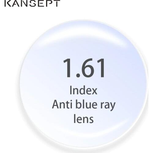 1.61 Index Anti-Blue Ray Prescription Lenses Aspherical Computer Professional Lens Anti-Radiation Optical Myopia Hyperopia Lens