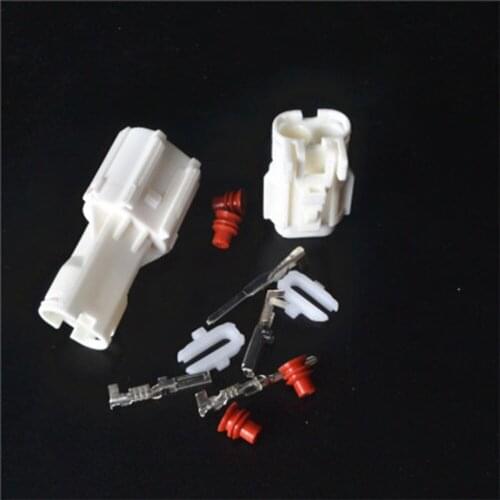 1SET/5SET 2P Waterproof Connector 2.0 series White for the Automobile Motocycle Harness plug