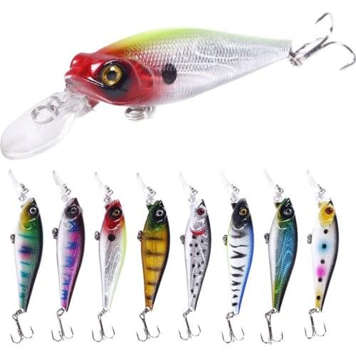 1Pcs Fishing Lure Laser Minnow Wobbler Bass Trolling Artificial 10CM/11.8G Sinking Hard Bait Crankbait Carp Pesca Fishing Tackle