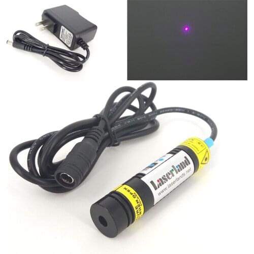 1668 405nm 20mW Foucsable Blue Violet Laser Diode DOT Module Plastic Lens + adapter