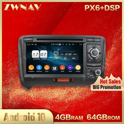 2 din Android 10.0 screen Car Multimedia player For Audi TT 2006-2013 BT Video audio radio stereo GPS navi head unit auto stereo