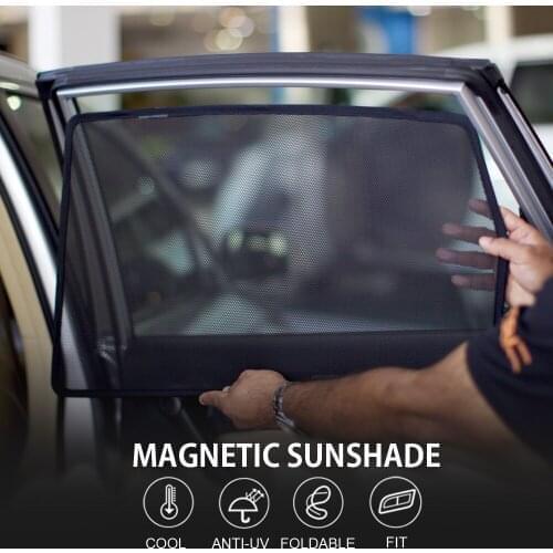 2pcs REAR WINDOW LASER SHADE BLIND MESH SIDE DOOR FOR TOYOTA LC150 LC120 LAND CRUISER C-HR HIGHLANDER 14TH CROWM