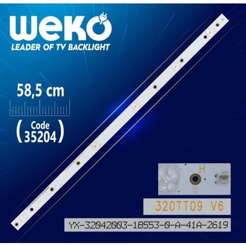 320 TT09 V6 YX-32042003 57.7 CM 6 LED- (WK-453) 6V