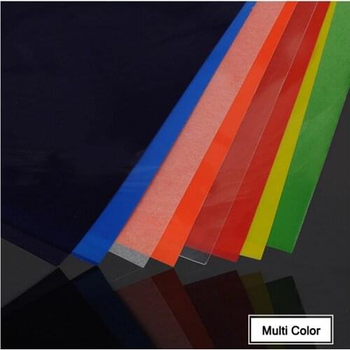 50pcs DIY Magic Shrink Plastic Sheet A4 Paper Size Clear Film Red Yellow Blue Black Education Toys Craft Material