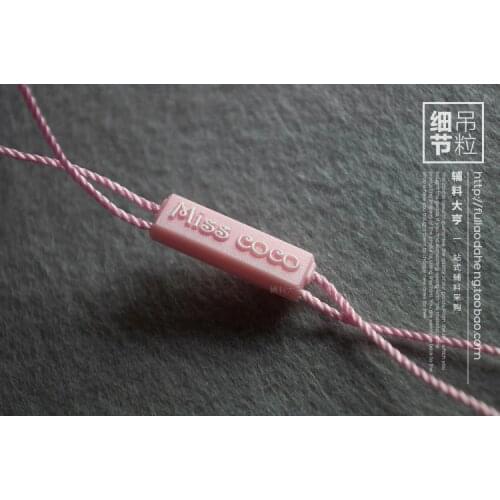 500PCS STRING SEAL /Miss Coco high-grade clothes seal/ plastic seal tag/string lock /string hang tag/STRING SEAL