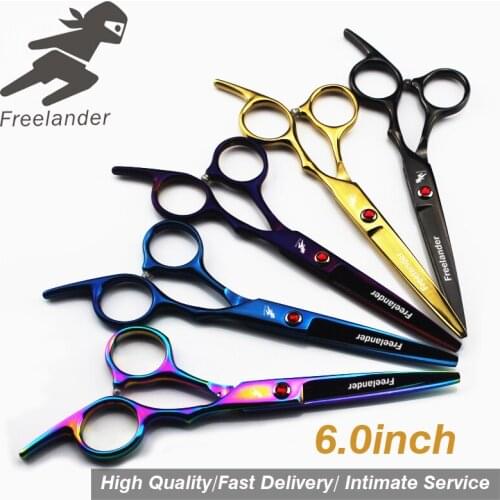 6.0"Sale Purple diamond Japanese Hair Scissors Cheap Hairdressing Scissors Shears Hairdresser Shaver Haircut scissors
