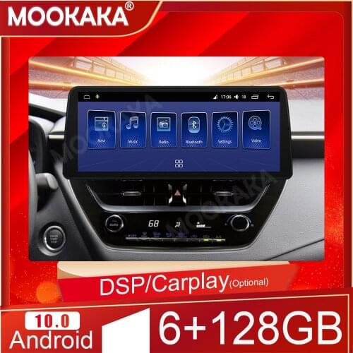 6+128G Android 10.0 For Toyota Corolla 2019+ Car Multimedia Player Auto Stereo Tape Recorder Navigation Head Unit Carplay