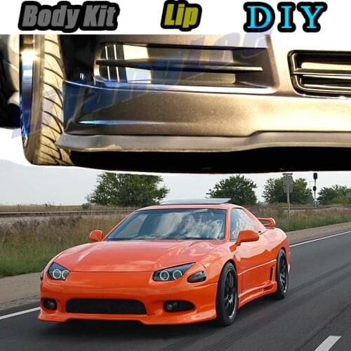 Car Bumper Lip Front Spoiler Skirt Deflector For Mitsubishi GTO For Dodge Stealth Z15A Z16A Modified Body Kit VIP Hella Flush