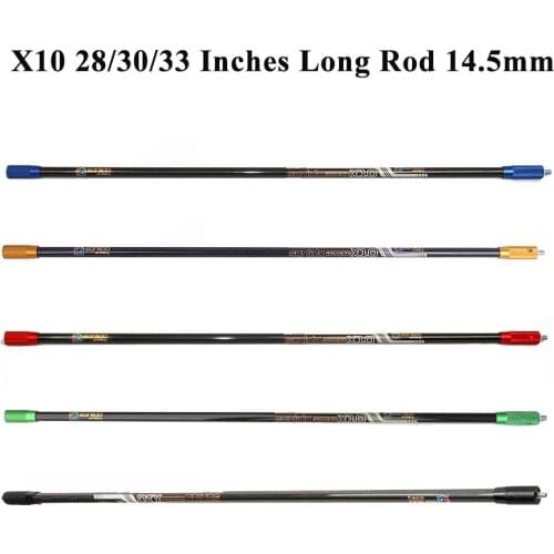 Sanlida X10 Compound Bow Stabilizer Long Rod 14.5mm 28/30/33 Inches Target Archery Accessories for Hunting Shooting