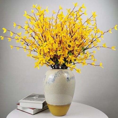 A Bunch of Artificial Spring Holiday Flowers Rose Pink Red Yellow Wedding Holiday Party Autumn Home Decoration