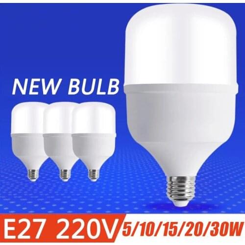 Household Replaceable 5W 10W 15W 20W 30W E27 NO Flicker LED Light Bulb/ Bright Power Saving Led Lamp for Living Room Corridor