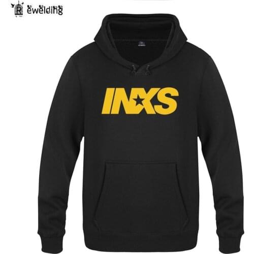 Mens Hoodies Music Rock INXS Printed Hoodie Men Fleece Long Sleeve Mans Sweatshirt Skate Hip Hop Pullover Tracksuit Moletom New