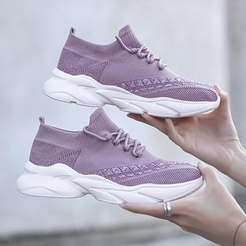 Casual Breathable Sneakers Womens Vulcanize Shoes Platform Sneakers Sock Shoes Black Sneakers Chunky Sneakers Mens Sneakers