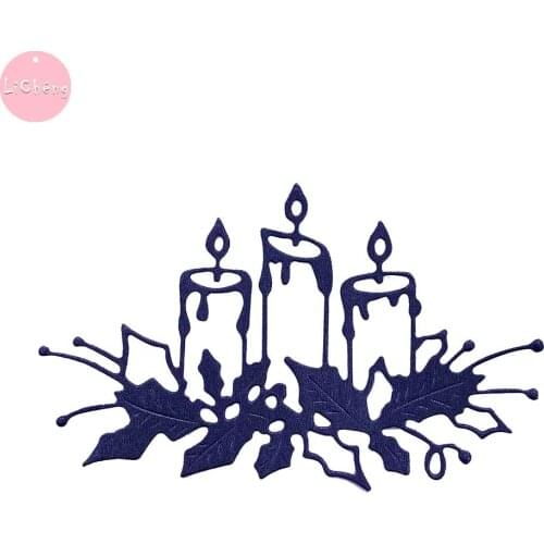 Candles Metal Cutting Dies Scrapbooking Photo Album Cards Making Craft Handmade Diy Stencil Stamps and Slimline Card Dies Mold