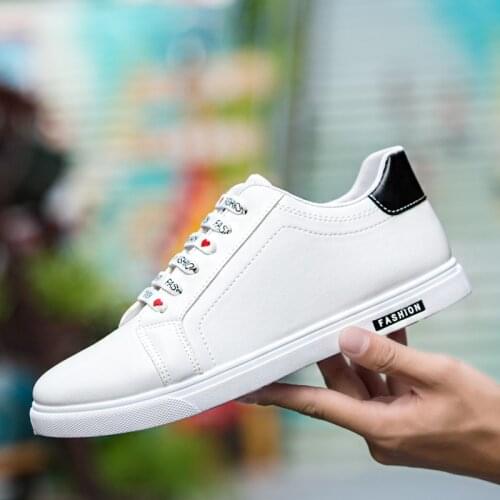 New Arrival White Flat Shoes Men Casual Shoes Lace-up Breathable Classic Flat tenis masculino adulto white shoes for mens