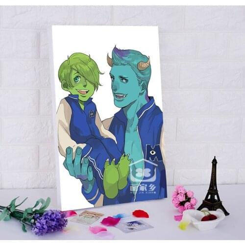 DIY digital painting by numbers cartoon posters for Monster University oil painting by numbers home decoration for kids