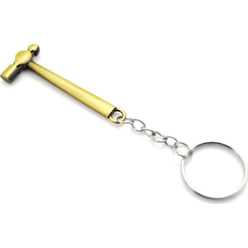 New Fashion Hammer Keyring Gadgets For Men Vintage Tool keychain On Bag Male Key Chain Trinkets Jewelry Party Boyfriend Gifts