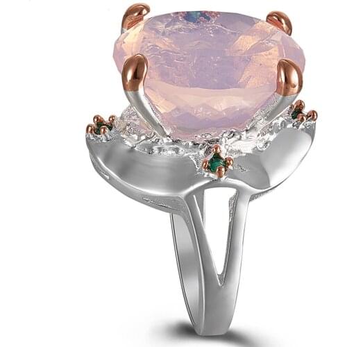 New Look Pinky Solitaire Rings Women Ballet Look Setting with AAA Cubic Zirconia Party rings Dropshipping