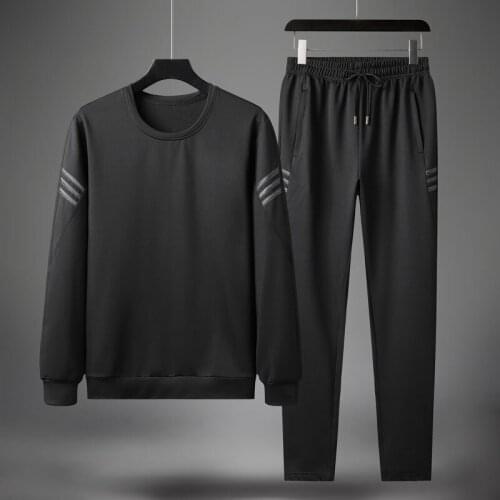 Autumn mens sportswear Casual fashion mens Sets O-neck long sleeve jogging tracksuit chandal hombre completo marca