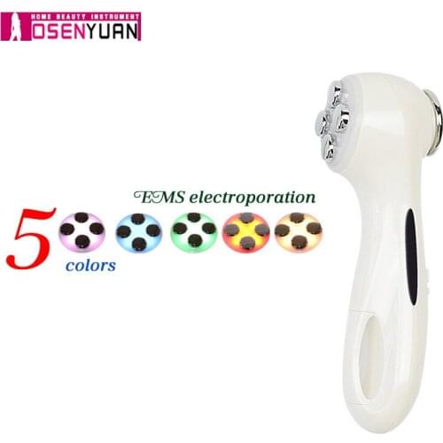 Professional Facial Radio Frequency Beauty Device LED Photon Face Massager Acne Wrinkle Removal Skin Care Mesotherapy Apparatus