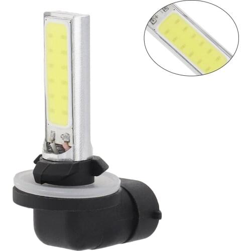 881 12V 10W 6000K IP65 High Power H3 2 COB LED Fog Lights Bulbs Super White for Chevrolet / GMC / Ford
