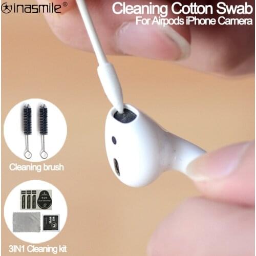Brush Cleaning Tool for Airpods Case Cotton Swab Cleaning Tool Disposable Stick for Keyboard Earphone Phone Charge cable Port