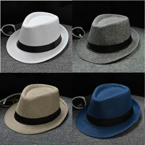 2019 Fashion Summer Cool Panama Wide Brim Fedora Straw Made Indiana Jones Style Caps Hat Women Men Summer