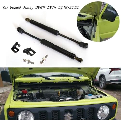 Car Hood Struts Support Damper Modify Front Refit Bonnet Hood Gas Shock Lift Strut Bars for Suzuki Jimny JB64 JB74 2018-2020