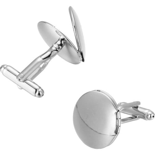 High-end mens shirt brand jewelry Cufflinks round mirror cufflinks, fashion design style French shirt accessories