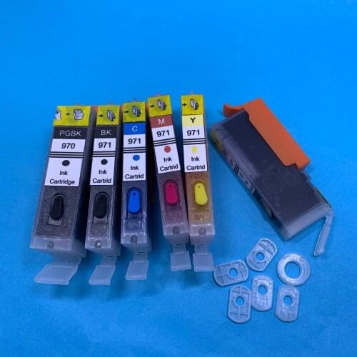 YOTAT 6pcs PGI-970XL Full Refillable ink cartridge PGI-970 CLI-971 for Canon PIXMA MG7790 printer