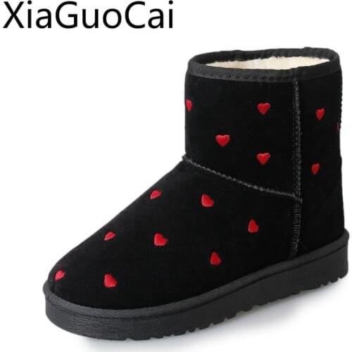 Winter Women Snow Boots Female Short Non-slip High Top Female Winter Boots Student Short Plush Platform Boots
