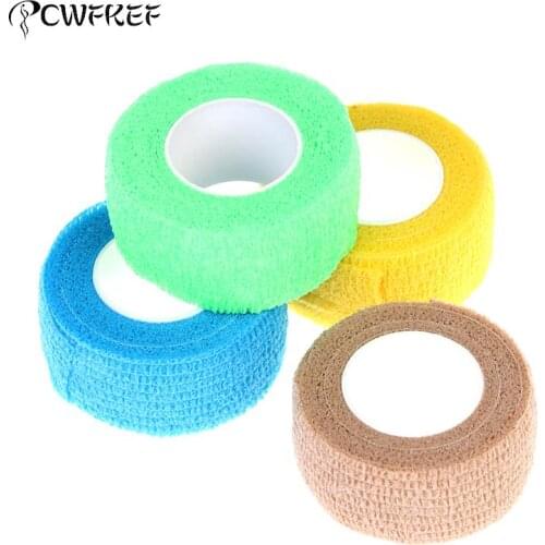 1Roll 2.5cm*4.5m Tattoo Self-adhesive Elastic Bandage Grip Tube Cover Wrap Sports Tape Tattoo Accessories
