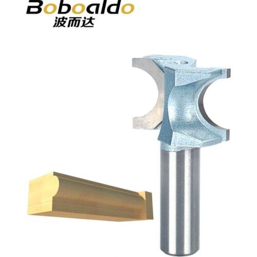 1pcs 1/2 1/4 Shk Half Round bit Industrial Grade endmills Router Bits for wood end mill Woodworking Tool milling cutter