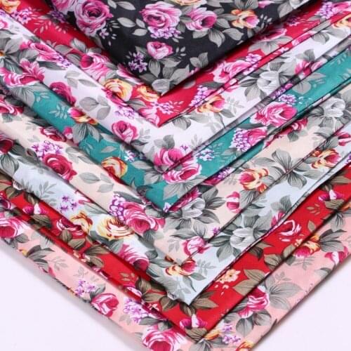 150cm wide Wealthy flower polyester fabric / calico / 100% polyester fabric / bags imitation cotton fabric