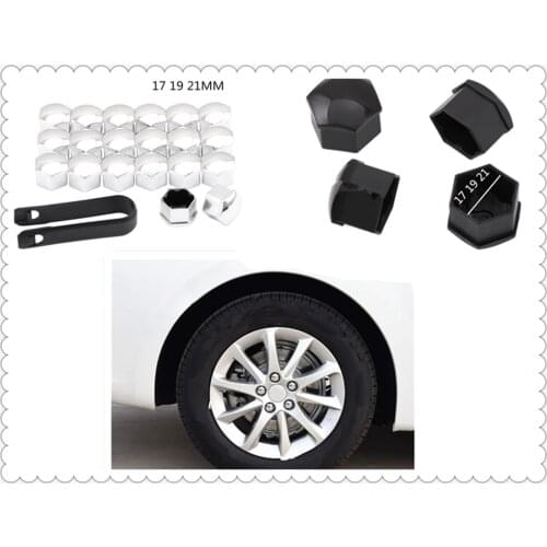 20Pcs universal 17 19 21mm tire nut bolt protection cap car shape for Kia Provo K9 Cross Carens CUB Ray K2 Naimo