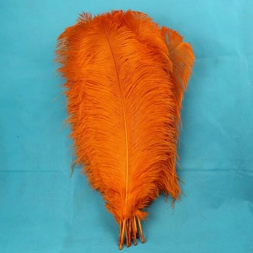 10 PCS orange ostrich feathers 50 to 55 cm / 20 to 22 inches plume wedding performing art decoration pink feather ostrich plume