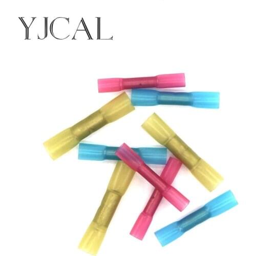 50/100PCS BHT1.25 2 5 Insulated Heat Shrink Quick Butt Joint Waterproof Connector Wire Electrical Crimp Terminal High Quality