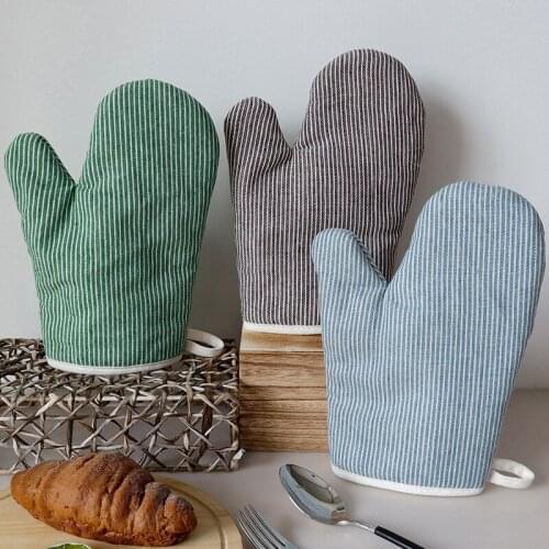 6pcs/lot Japanese Style Cotton Thickened Oven Mitts Heat Insulation Gloves for Tray Dish Bowl Holder Home Kitchen Accessories