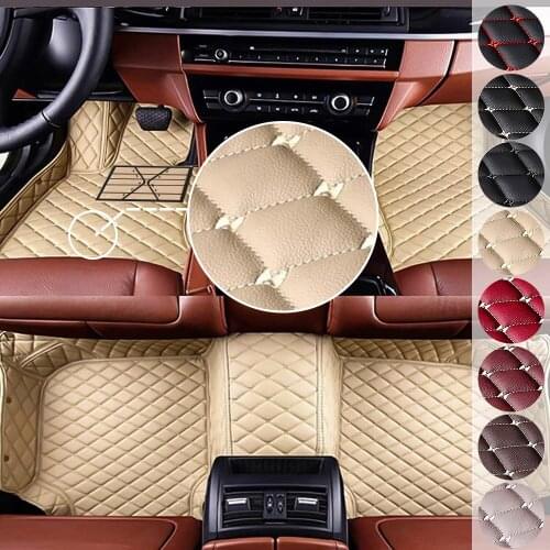 Car Floor Mats Leather Foot Pad For RENAULT Clio 2006 2007 2008 2009 2010 2011 2012 2013 Auto Styling Accessories Carpet
