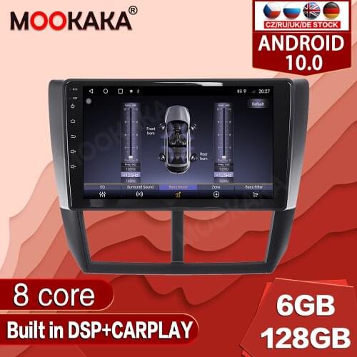 Android 10.0 128G For Subaru Forester 2008-2013 Car Multimedia Player Radio GPS Navigation Auto Stereo Recorder Unit Audio