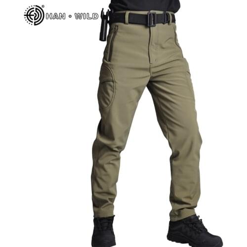 Outdoor Mens Tactical Pants Shark Skin Soft Shell Warterproof Pants Military Trousers Men Cargo Pants Casual Combat Joggers