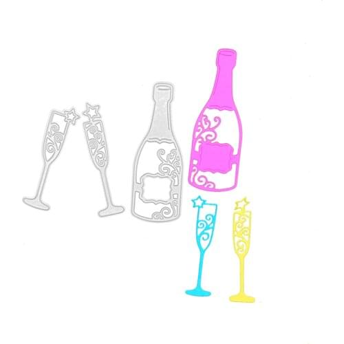 Julyarts Bottle Cup Photo Album Embossing For DIY Scrapbooking Decorative Embossing Handcraft Die Cutting Template