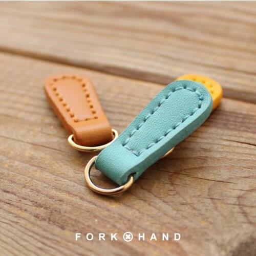 Round Head Hand Sewn Zipper Head Clothing Purse Backpack Zipper Buckle Pendant Tab Multi Color zipper pull