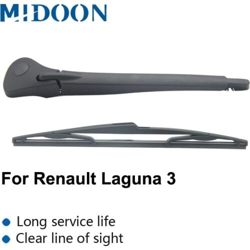 MIDOON Wiper Upgrade Rear Wiper Blade & Arm Set Kit For Renault Laguna 3 Estate 2007 - 2015 Windshield Windscreen Rear Window