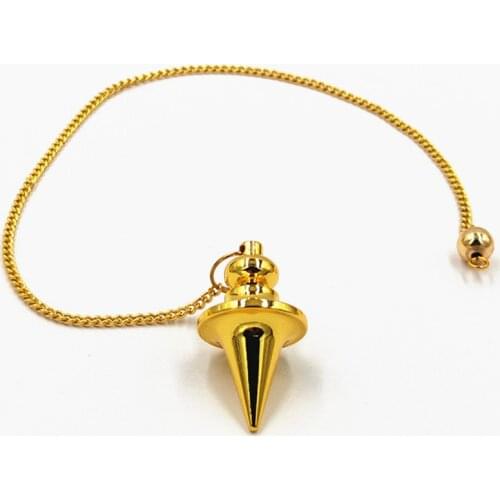 Reiki pendule de pendulum pendant men Dowsing Healing Pyramid spiritual Reiki pendulums for dowsing meatl Charms Chakra Amulet