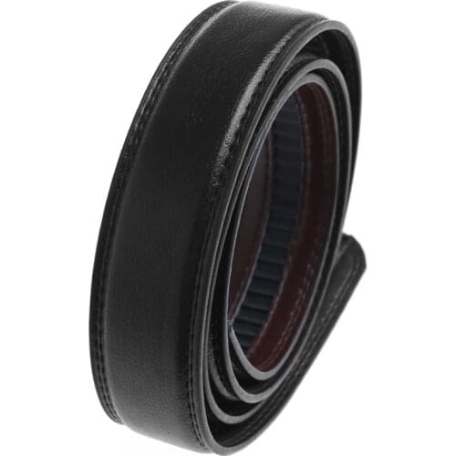 Mens Leather Automatic Business Belt Replacing Waistband Without Buckle W715